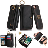 Multifunctional fashion zipper bag iPhoneX phone case