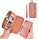 Multifunctional fashion zipper bag iPhoneX phone case