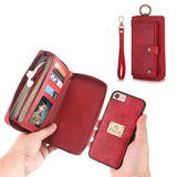 Multifunctional fashion zipper bag iPhoneX phone case