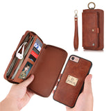 Multifunctional fashion zipper bag iPhoneX phone case