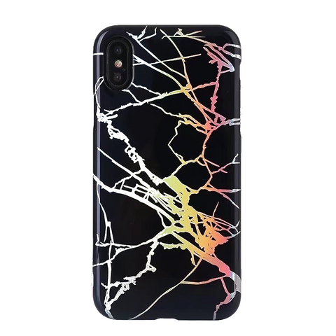 Holo Marble Case - Black Rainbow