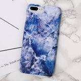 USLION Gold Plating Marble Case For iPhone 7 Plus Stone Image Phone Cases Ultra Thin Hard PC Back Cover For iPhone7 8 6 6s Plus