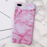 USLION Gold Plating Marble Case For iPhone 7 Plus Stone Image Phone Cases Ultra Thin Hard PC Back Cover For iPhone7 8 6 6s Plus