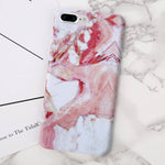 USLION Gold Plating Marble Case For iPhone 7 Plus Stone Image Phone Cases Ultra Thin Hard PC Back Cover For iPhone7 8 6 6s Plus