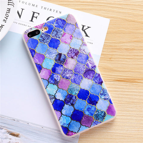 Periwinkle Marble Case