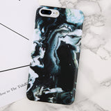 USLION Luxury Marble Pattern Phone Case For iPhone 6 6s 6Plus 6s Plus Ultraslim Hard PC Cases Back Cover For iPhone 8 7 Plus