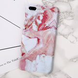 USLION Luxury Marble Pattern Phone Case For iPhone 6 6s 6Plus 6s Plus Ultraslim Hard PC Cases Back Cover For iPhone 8 7 Plus