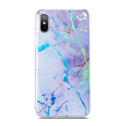 Holo Marble Case - White