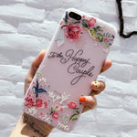 USLION Flower Silicon Phone Case For iPhone 7 8 Plus Rose Floral Leaves Cases For iPhone X 8 7 6 6S Plus 5 5S SE Soft TPU Cover