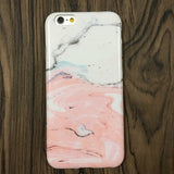 Kerzzil Luxury Marble Stone Cases For iPhone 7 6 6S Plus Painted Soft Silicone Cover Back For iPhone X 6 6S 8 Plus Coque