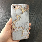 Kerzzil Luxury Marble Stone Cases For iPhone 7 6 6S Plus Painted Soft Silicone Cover Back For iPhone X 6 6S 8 Plus Coque