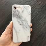 Kerzzil Luxury Marble Stone Cases For iPhone 7 6 6S Plus Painted Soft Silicone Cover Back For iPhone X 6 6S 8 Plus Coque