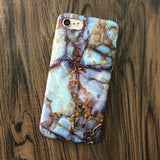 Kerzzil Luxury Marble Stone Cases For iPhone 7 6 6S Plus Painted Soft Silicone Cover Back For iPhone X 6 6S 8 Plus Coque
