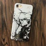 Kerzzil Luxury Marble Stone Cases For iPhone 7 6 6S Plus Painted Soft Silicone Cover Back For iPhone X 6 6S 8 Plus Coque