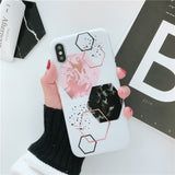 Kerzzil Luxury Marble Stone Cases For iPhone 7 6 6S Plus Painted Soft Silicone Cover Back For iPhone X 6 6S 8 Plus Coque
