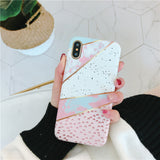 Kerzzil Luxury Marble Stone Cases For iPhone 7 6 6S Plus Painted Soft Silicone Cover Back For iPhone X 6 6S 8 Plus Coque