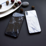 White / Black Marble Case For iphone